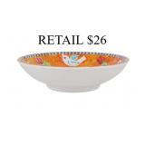 Melamine Campagna Uccello Pasta Bowl #3.4
