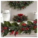 Nearly Natural ï¿½ Cedar Berry Candelabrum R$64