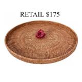 Artifacts Rattan Round Tray 16" #12.4