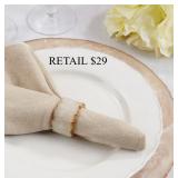 Napkin Ring Collection Resin Napkin Ring 4Pc #2.8
