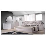Florence White And Light Grey Lacquer Bedroom set