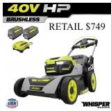 RYOBI 40V HP Brushless 21" Lawn Mower