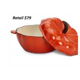 Denmark Cast Iron 2-Qt. Pumpkin Dutch Oven#12