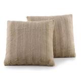 Cheer Collection Faux-Fur 2-Pc Decorative Pillows