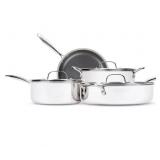 Lexi Home Diamond Tri-Ply SS 7-Pc. Cookware Set#35