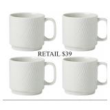 Lenox Modulus Mugs, Set Of 4, Vapor #3.8