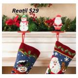 Glitzhome  Set of 2 Stocking Holders#3.17