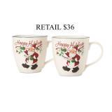 Winterberry Naughty & Nice Mugs, Set of 2