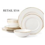 Lenox Federal Gold 12-Piece Dinnerware Set #30.4