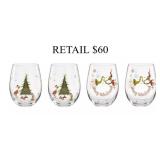 Lenox Merry Grinchmas 4 pc. Glass Tumblers Set