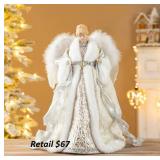 Glitzhomer  Christmas Angel Tree Topper #5.11