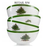 Spode Christmas Tree Melamine Bowls, Set of 4
