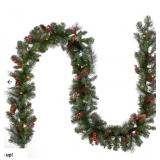 National Tree Spruce Garland with Clear Lights#13