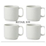 Lenox Modulus Mugs, Set Of 4, Vapor #3.8