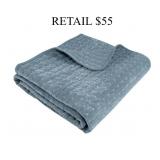 Levtex Home Velvet Stitch Quilted Throw