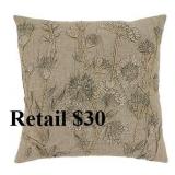SARO Floral Pillow 20",