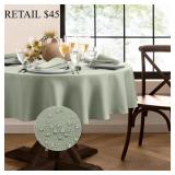 Elrene Home Fashions Tablecloth, 90" Round #7.5