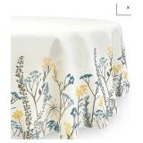 Lenox Wildflower Border Tablecloth, 70" Round #4