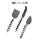 MacKenzie-Childs Cheese 3 -Pc knife set #5.3