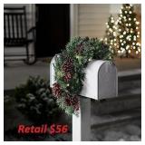 National Tree  36" Christmas Mailbox Swag #5.01