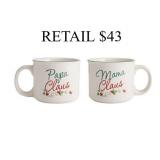 Pfaltzgraff Winterberry Mama and Papa Claus Mug