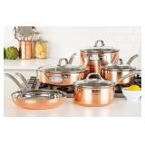 Viking 3-Ply Copper Clad 10-Pc. Cookware Set#116