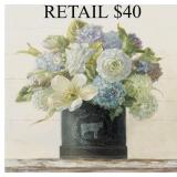 Trademark Fine Art Tulips in Hatbox Shiplap #7.3