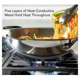 KitchenAid 5-Ply Clad SS 15" Induction Wok#20