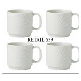 Lenox Modulus Mugs, Set Of 4, Vapor #3.8