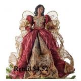Holiday Lane Gold and Red Angel Tree Topper#4.52