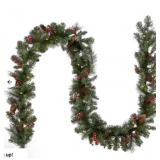 National Tree Spruce Garland with Clear Lights#13