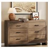 WAMPAT 6-Drawer Bedroom Dresser,