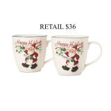Winterberry Naughty & Nice Mugs, Set of 2