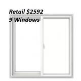JELD-WEN V-2500 Left Slide Window 47.5x35.5 9pcs