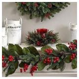 Nearly Natural ï¿½ Cedar Berry Candelabrum R$64