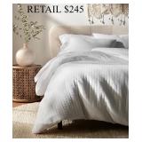 Oake Cotton 3-Pc. Duvet Cover Set, King #20