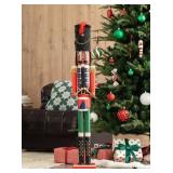 42"H Wooden Christmas African Nutcracker#20