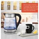 Elite gourmet Cordless Electric Glass Kettle#6