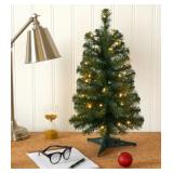 2ï¿½ Green Christmas Tree with 35 LED Lights