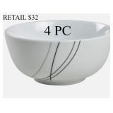 Tabletops Unlimited Alec Soup Cereal Bowl 4Pc #4.7
