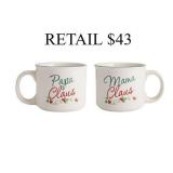 Pfaltzgraff Winterberry Mama and Papa Claus Mug