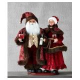 Holiday Lane Burgundy Wine Mr. & Mrs. Claus
