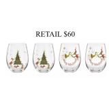 Lenox Merry Grinchmas 4 pc. Glass Tumblers Set