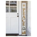 Junno Wooden Christmas Nativity Peace Porch Sign