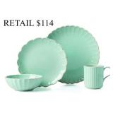 Lenox French Perle Scallop Ice Blue 4Pc set