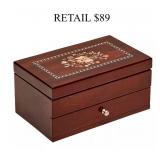 Mele and Co Wood Jewelry Box #8.6