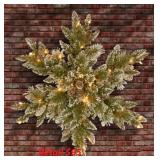 National Tree 32" Pre-Lit  Christmas Snowflake,#9
