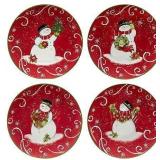 Snowman 9" Dessert/Salad Plates, #6.1