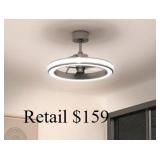 Artika Edwin 23" LED Chandelier Ceiling Fan #28