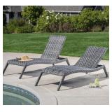 SunVilla Nora Woven Chaise Lounge, 2-pack #86